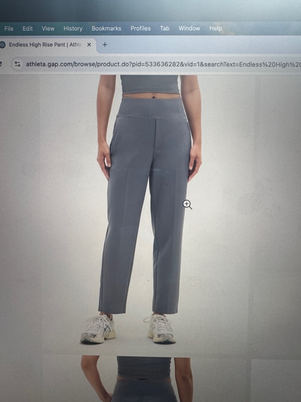 Athleta High-Rise Straight Leg Pants — Slate